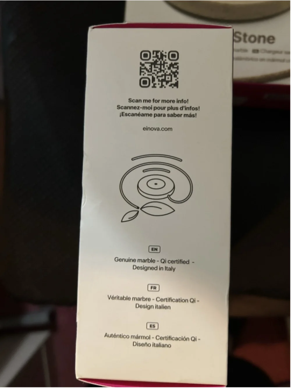 Einova Classic Stone Wireless Charging Pad Genuine Marble-Two Varieties